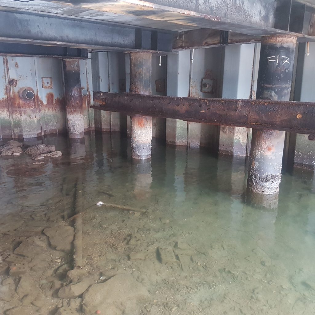 Fremantle Jetty Pic 5 corroded wharf piles